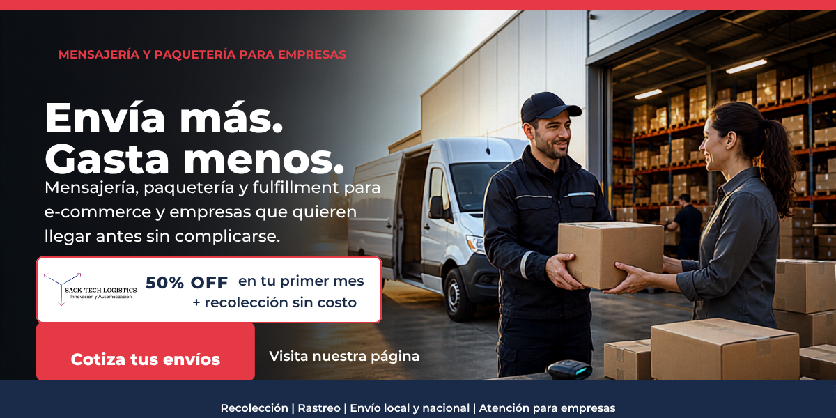 Publicidad Sack Tech Logistics Publicidad Sack Tech Logistics: envía más, gasta menos